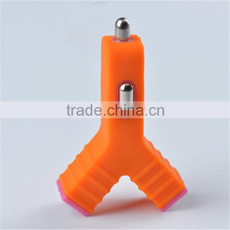 Wholesale Micro Auto Universal Dual USB 2 Port Car Charger Adapter for iphone