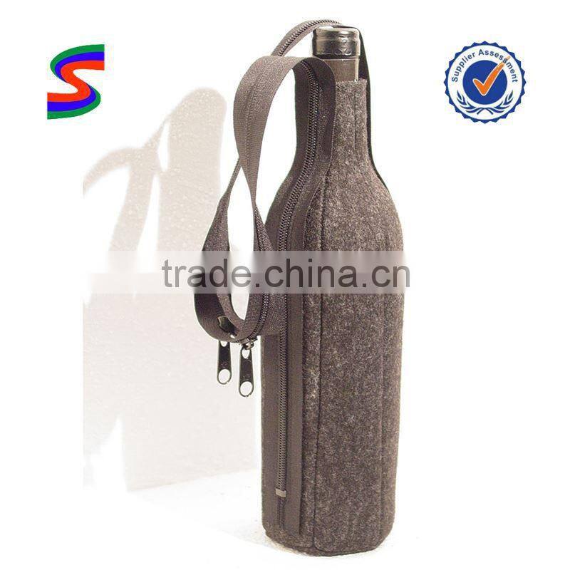 Christmas Felt Wine Bag Reusable Non Woven Wine Bags