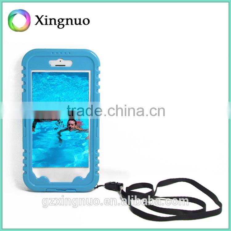 Fashion design clean pc silicone waterproof phone case for iphone 6