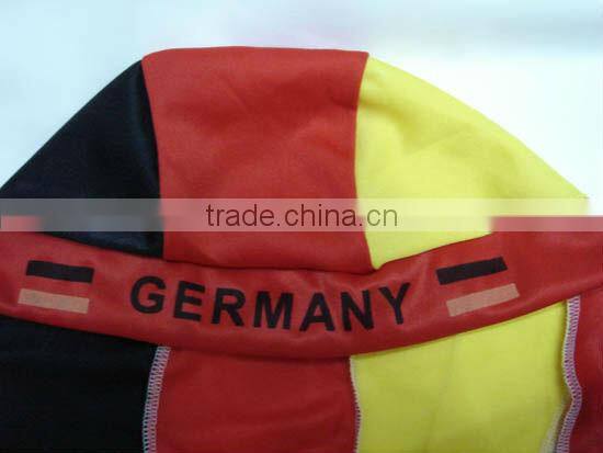 Sport fans different country flag head tie scarf, promotional gife cap,newest hot sell head tie scarf