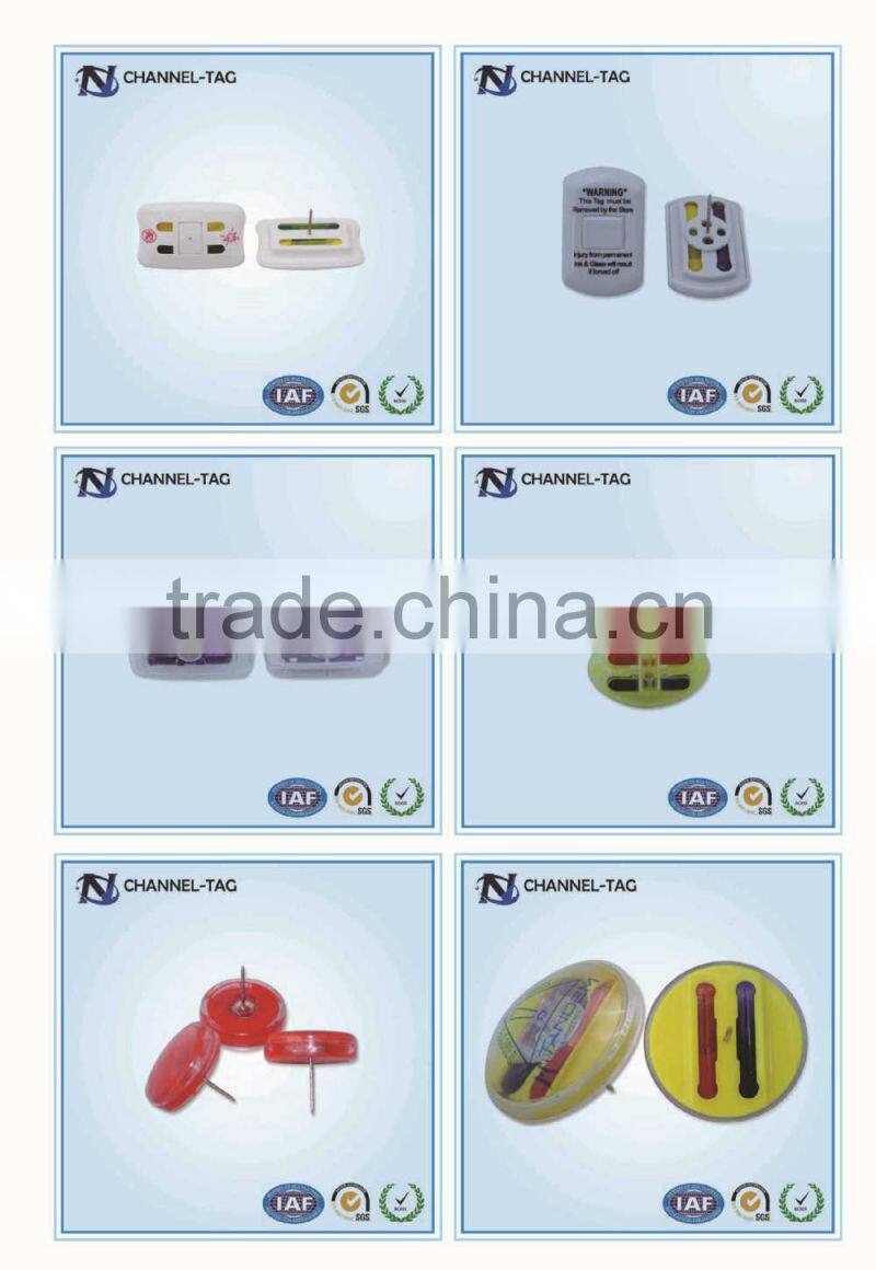 2015 Channel Hot Sale Round Transparent Shell Ink Pin for RF / AM Hard Tag
