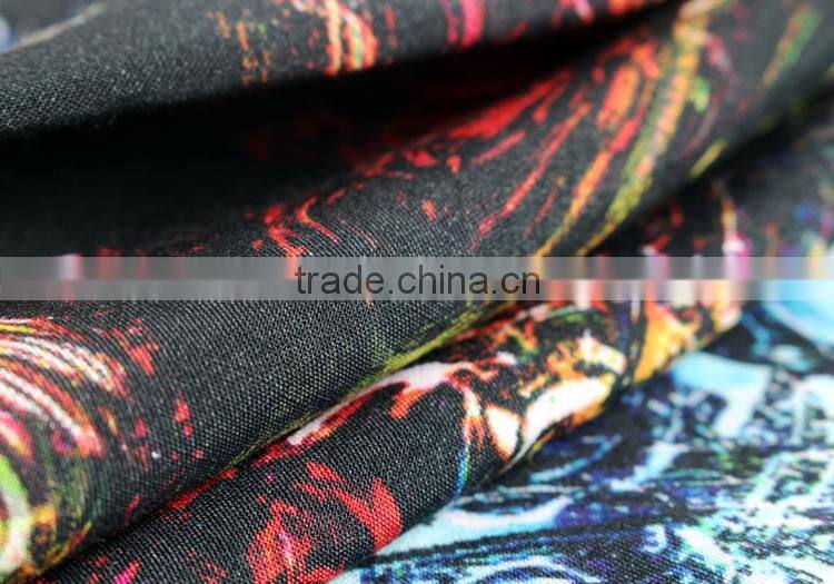 digital printed clothing textile china factory wholesale viscose voile fabric