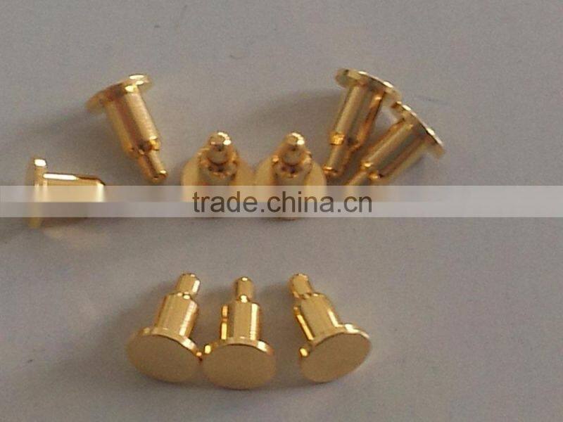 spring pogo pin connector gold plated music wire phosphor bronze