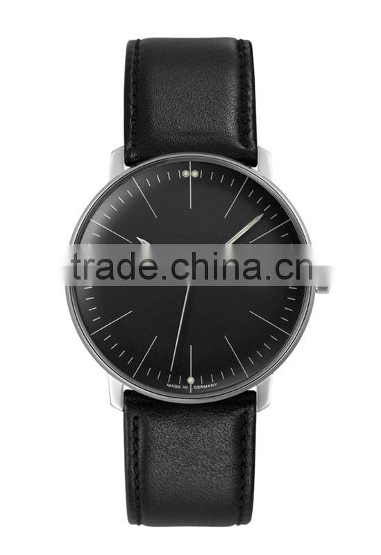 Fascinated watch collections germany design brand stainless steel case leather band men watch automatic