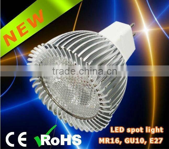 High luminous 3W Led spotlight , indoor lighting , 2 years warranty