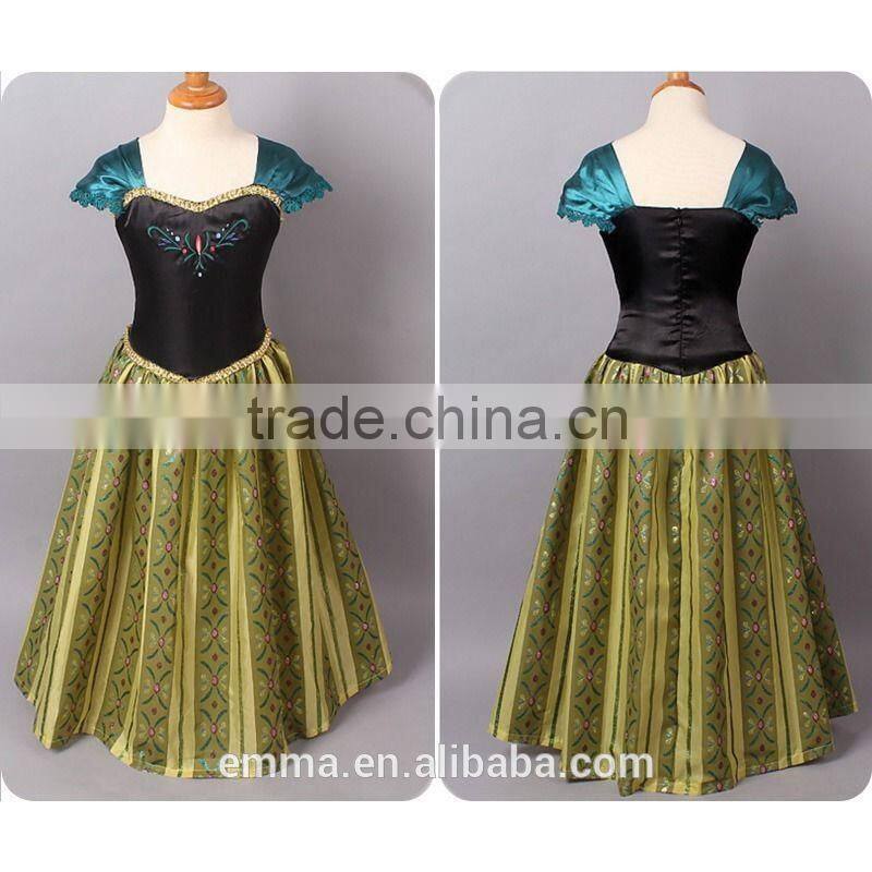 Hot sale snow queen elsa costume elsa dress for children BC2032