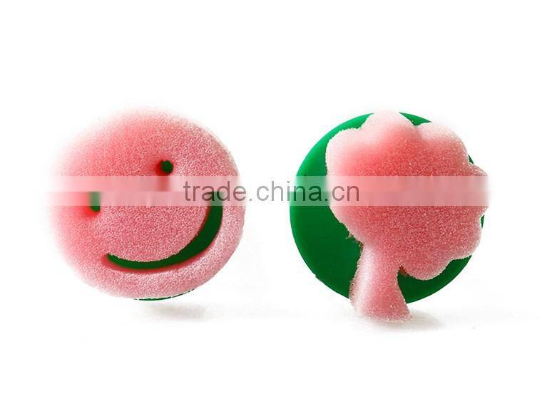 8 pcs/set Hot sale DIY Plastic Handle Cute Sponge Brush For Kids