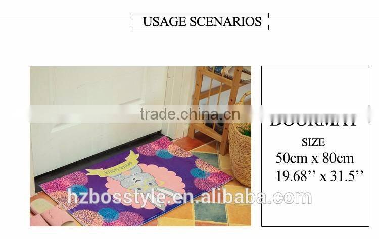 Printed kitchen mat anti-slip floor mats 2 set rugs running