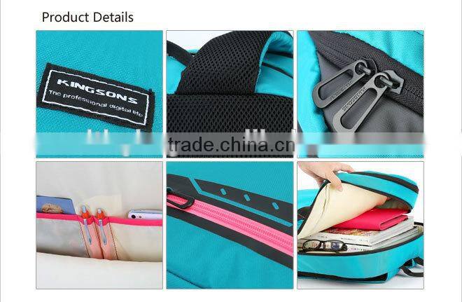 HIGH Quilted PU Detachable Laptop Backpack School Backpack Bag and Handbag