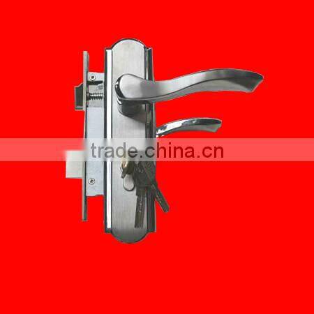 Stainless Steel Handle and Plate Door Handle Lock