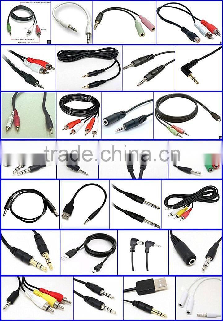 2.5mm stereo plug right angle to 2.5mm jack cable