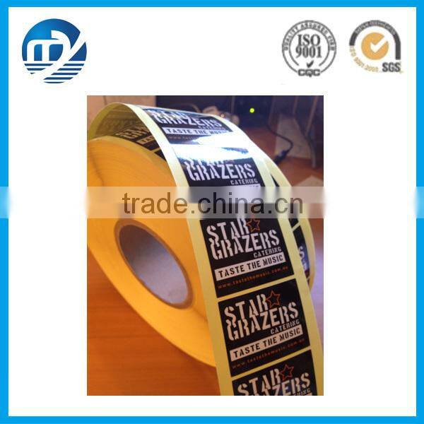 self adhesive custom roll paper sticker