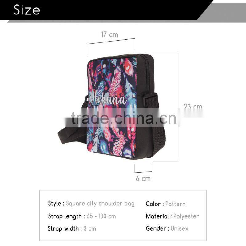 2016 popular custom sublimation shoulder bag handbag with factory