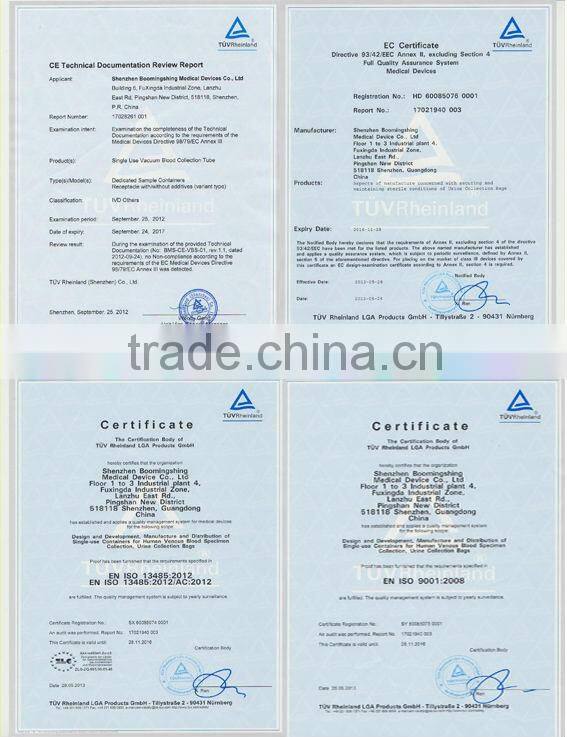 2ml/3ml/4ml/5ml/6ml K2/K3 EDTA Tube