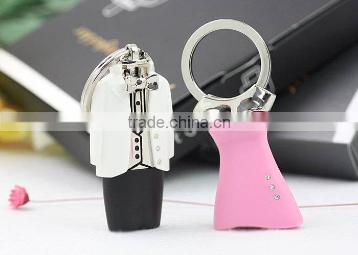 Wedding GiFT Evening Dress Key Chains with gift box