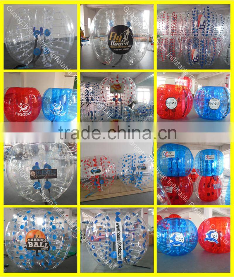 0.8mm TPU bubble ball human sized soccer bubble ball
