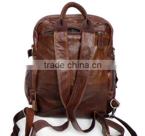 LQ 2014 Fashion Leather Vintage Backpack