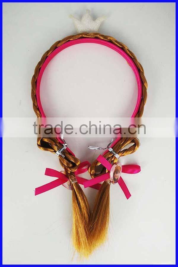 2015 new fashion princess Elsa Anna frozen hair wig