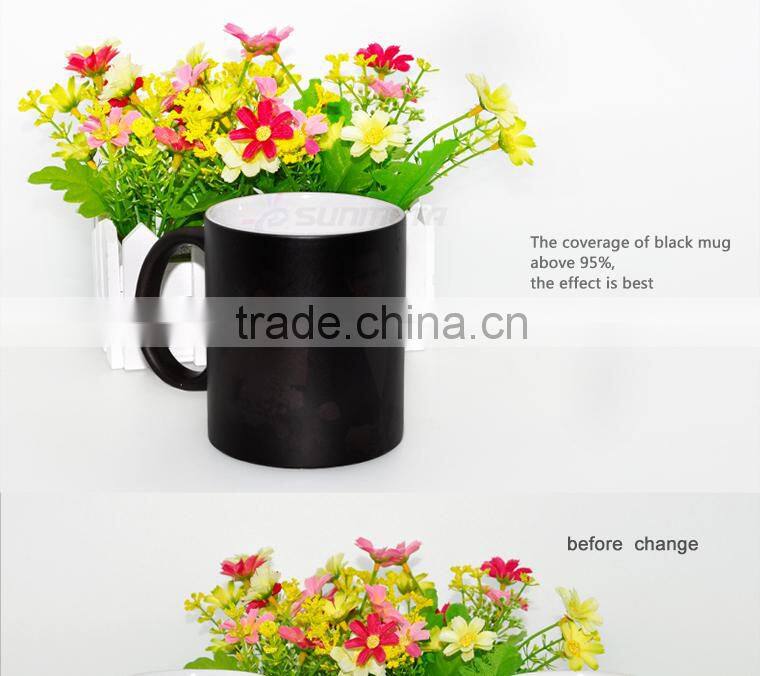 sublimation colour change mug, high quality ceramic mug factory direct supply