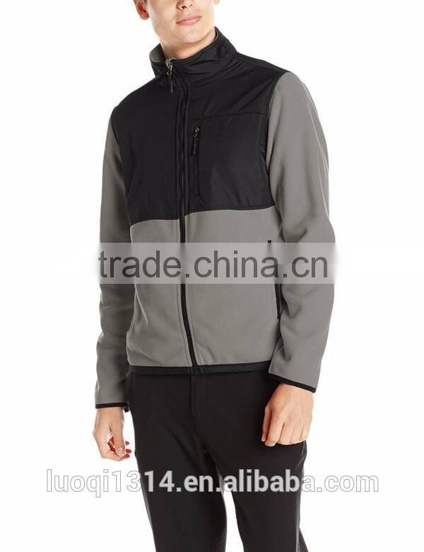 2016 Customize man fleece jacket wholesale polar fleece jacket with your own design logo