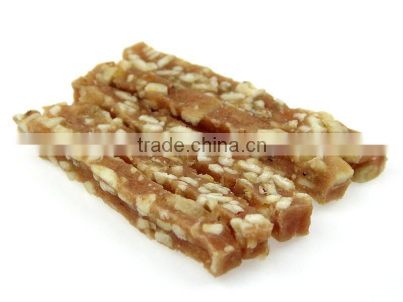 wholesale natural dry fish skin and white biscuit wraps pet dog Snack