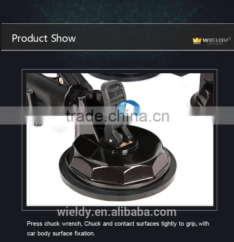 Wieldy four claw sunction up car camera stabilizer