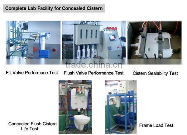 84mm thickness dual flush concealed in wall cistern tank for floor standing toilet from Xiamen