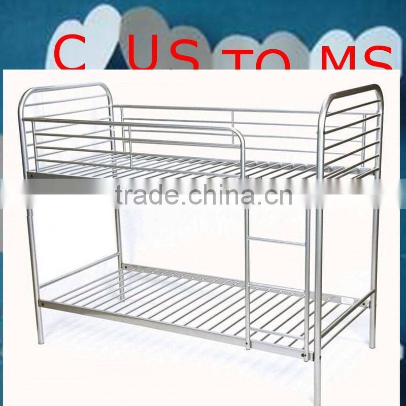 black strong and easy assemble metal refugee bunk loft bed