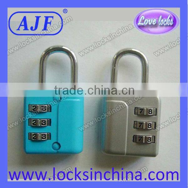 High quality blue travel suitcase padlock