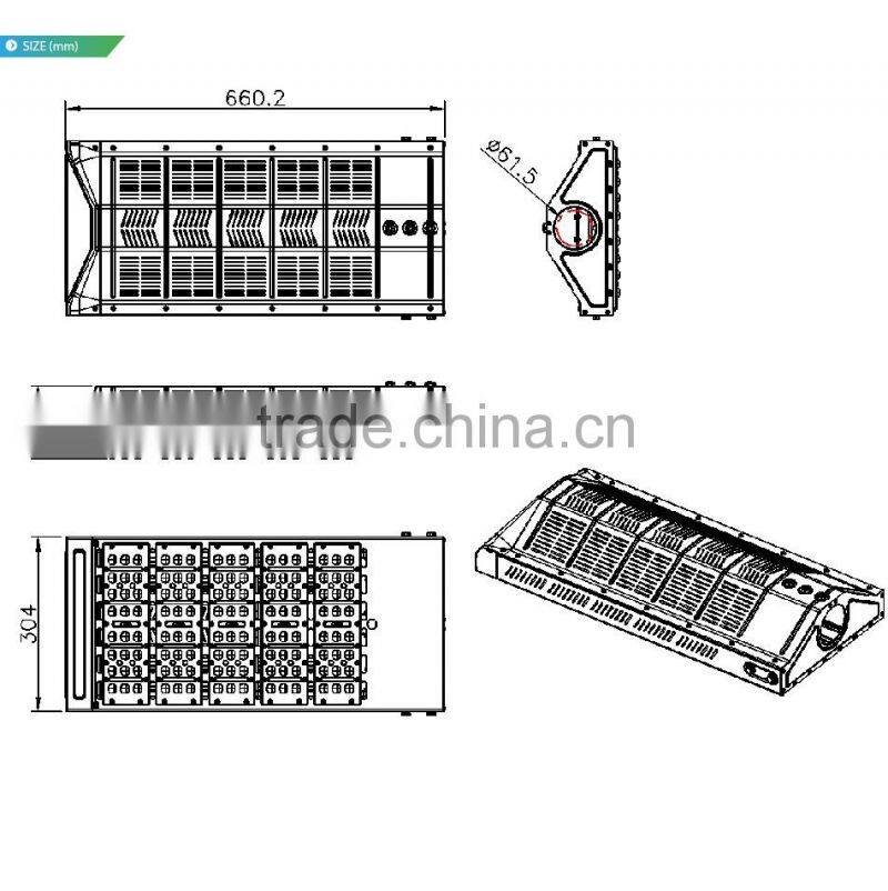 100-140lm/W, Lens Kit for Different Beam Angle, Meanwell Driver, CE Rohs Approved, 150W Street Lighting LED