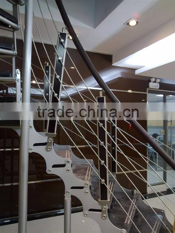 China leading customized steel Curve stairs factory supplier