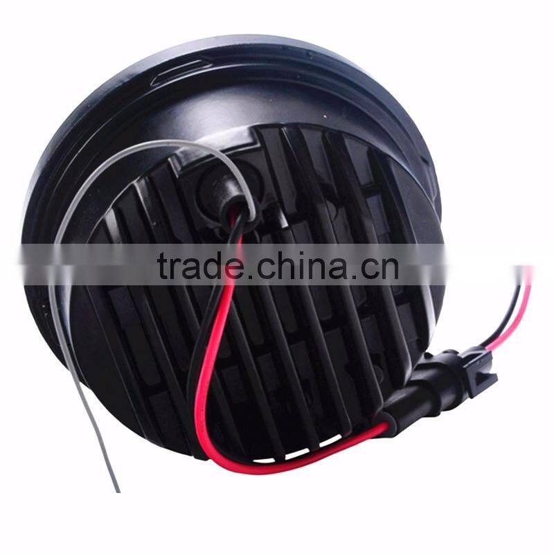 4.5 inch Harley LED Auxiliary Lights fog light Led Headlight With Angle Ayes / Auto DRL / Halo Fits Harley Davidso-n Motorcycles