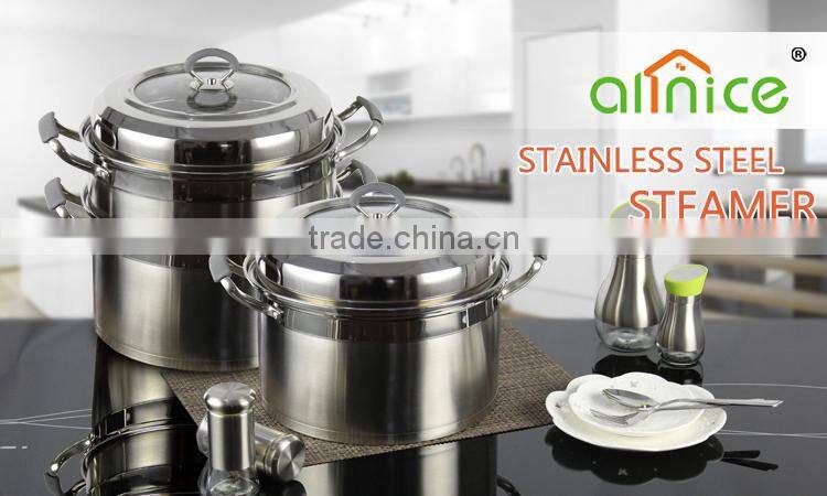 American style whole Multi-ply Stainless Cookware - Steamer Pot Series Stock Pot Steamer Pasta Cooker