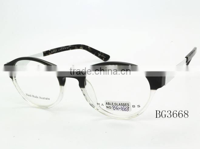 2015 new design double color mens acetate optical spectacles frame eyeglasses