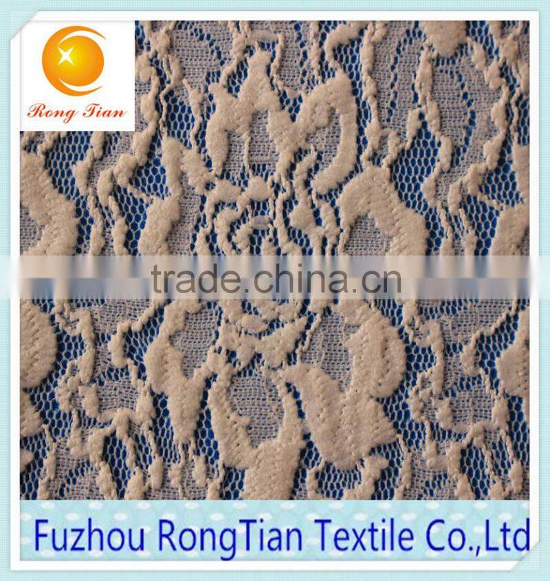 2015 sold high-grade spandex lace fabric for the curtains