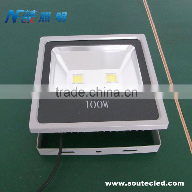 2015 hot sale outdoor waterproof 100w led flood light high brightness led slim flood light power saving led flood light bulb