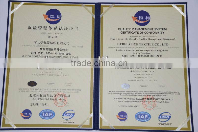 zero twist double layers towelling coverlet