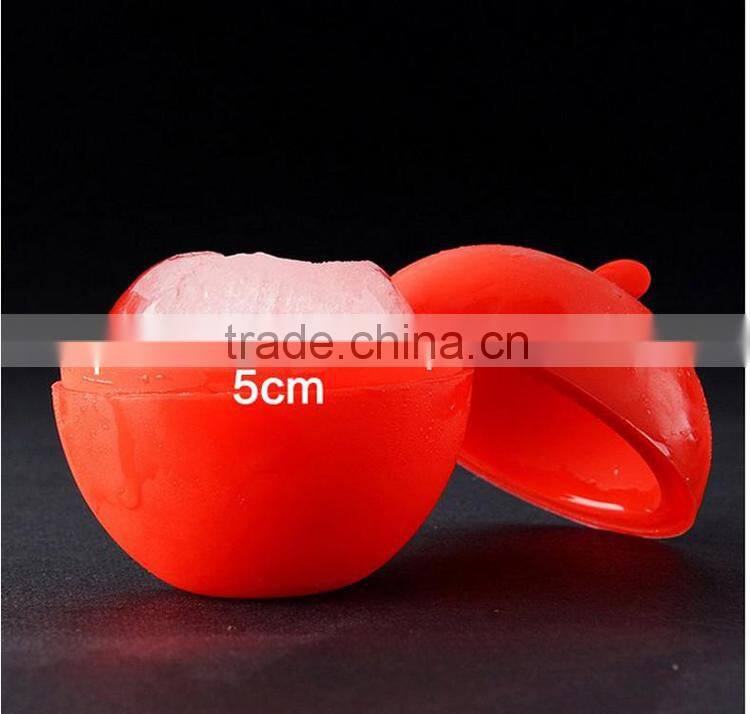 2015 newest ice tray, silicone apple ice cube tray mold