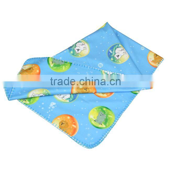 Baby blue animal pattern blanket baby blanket air conditioning blanket