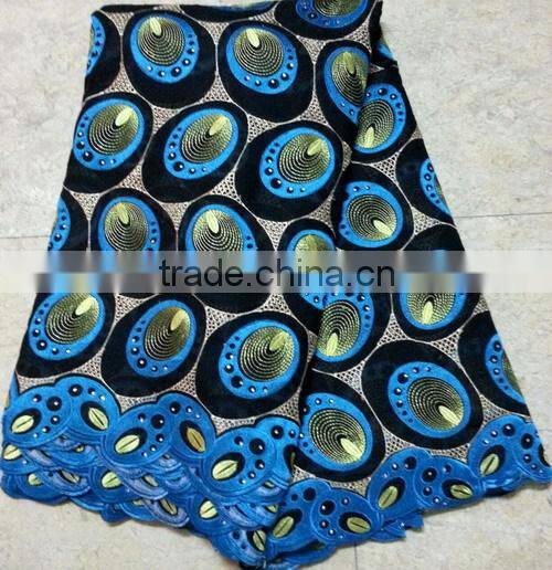 2014 hot sell good quality african cotton lace fabric