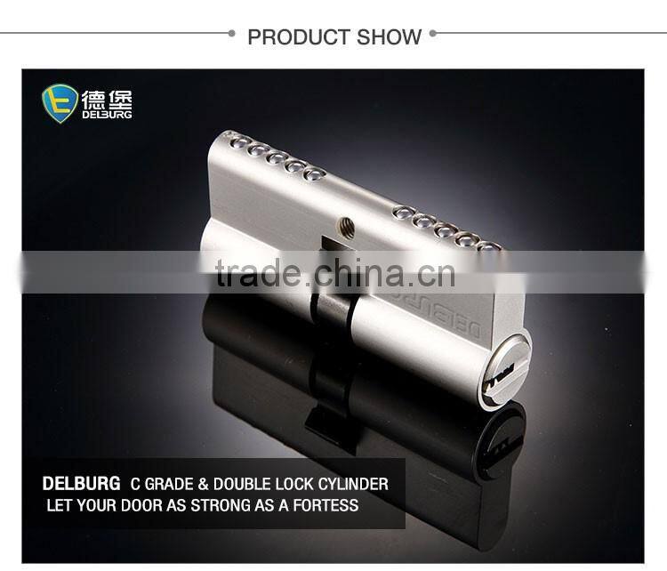 Multi lock cross key double cylinder cap lock door parts