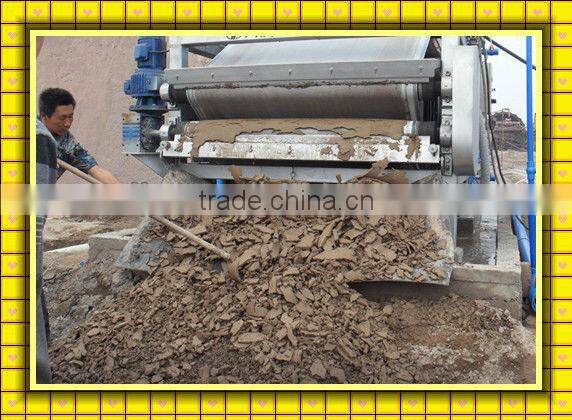 belt-type sludge dewatering filter press for paper processing