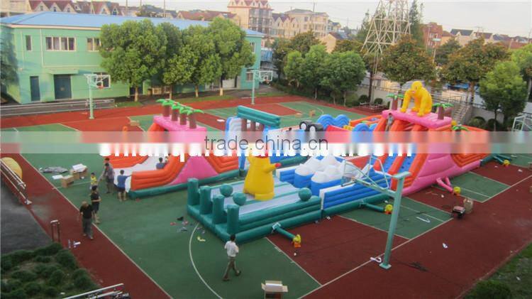 2014 Super Long Outdoor Adult Inflatable Obstacle Course for Sale