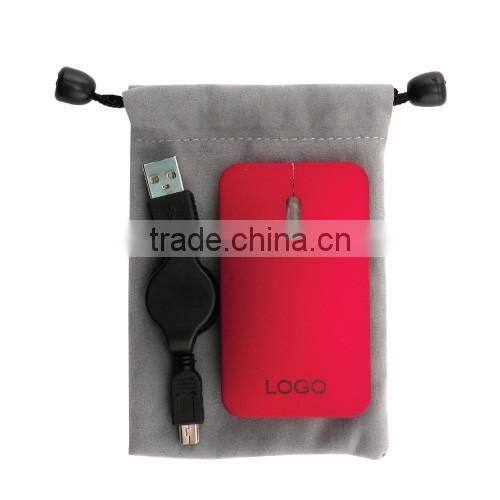 Flat LED Light Up Wired Mouse