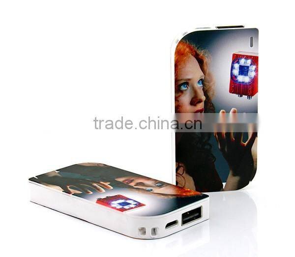2000mAh High Density Li-polymer Battery Full Color Printing Power Bank
