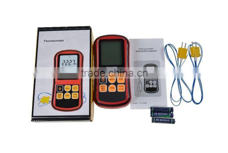 High Accuracy digital Multi-channel Thermocouple Thermometer With K J K T E N R type probes