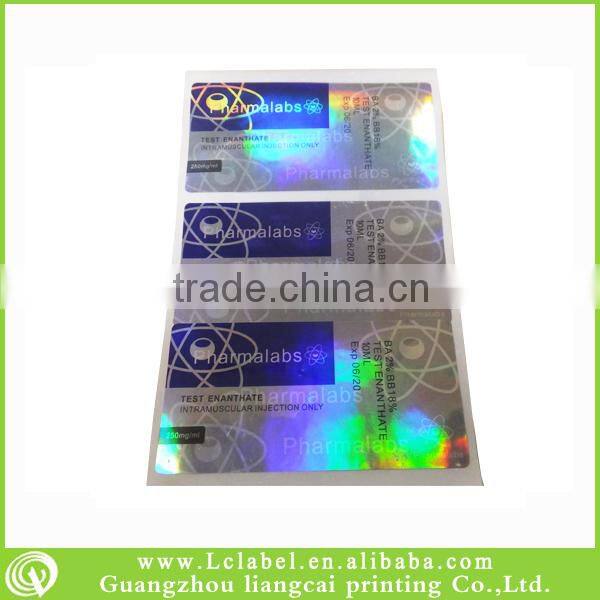 10ml laber sticker printing for bottle
