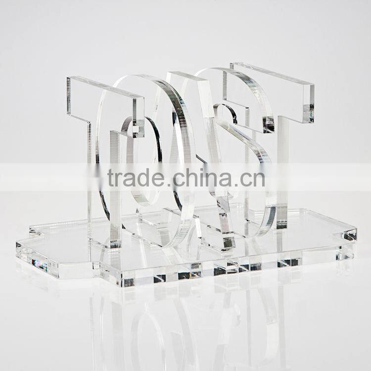 innovative design countertop clear acrylic toast rack,bakery holder,bread rack