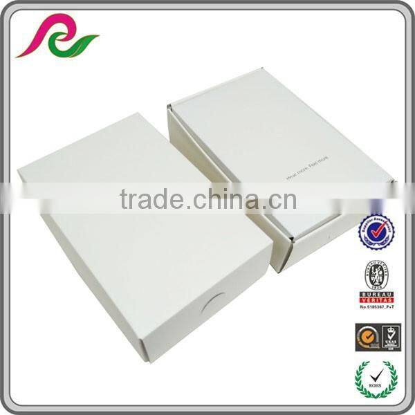 White paper box with foil white coated paper box packaging