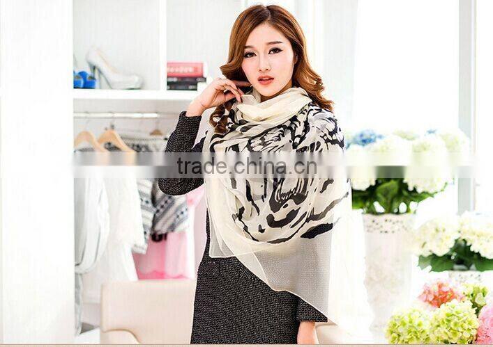 2016 Women Lady Fashion Chiffon Shawl Wraps Scarf Scarves